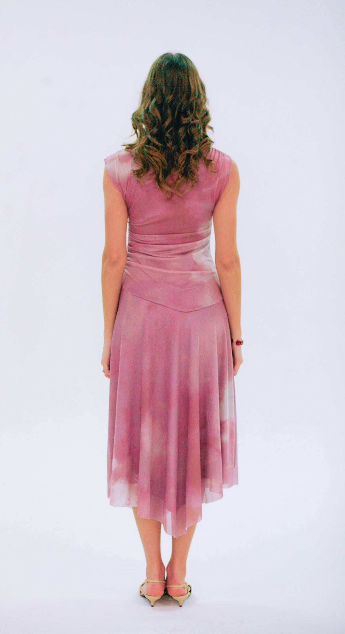TINTOR ASYMMETRIC MIDI DRESS
