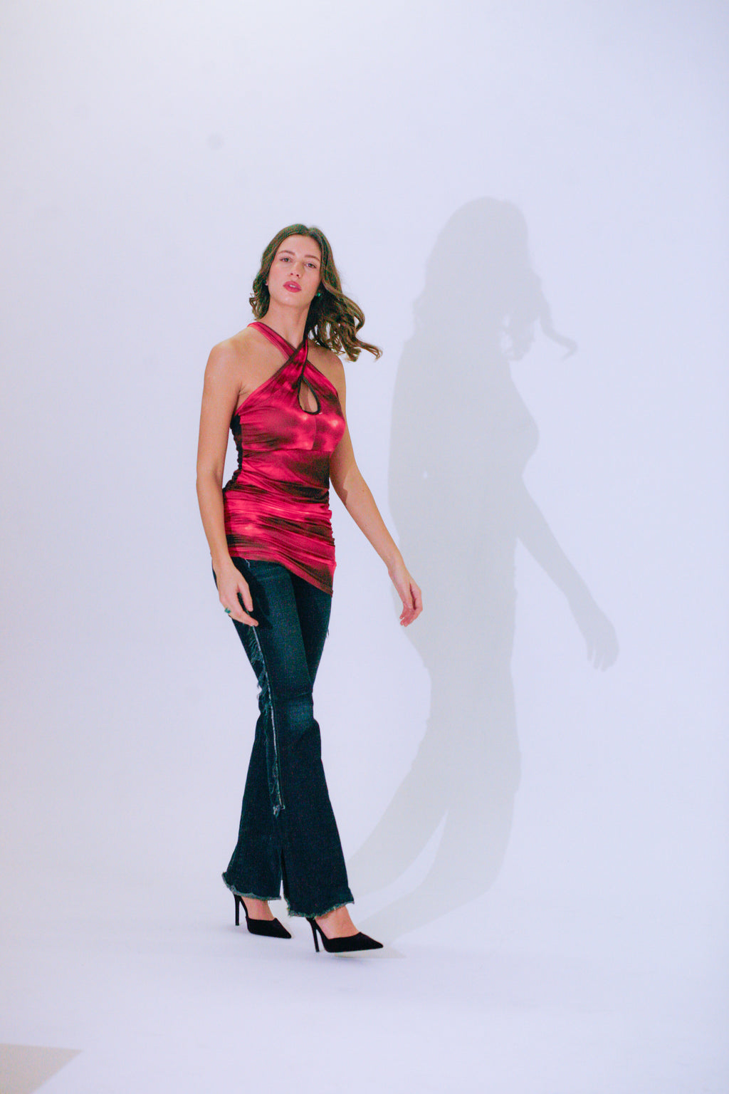 GRASSI MINI DRESS RED