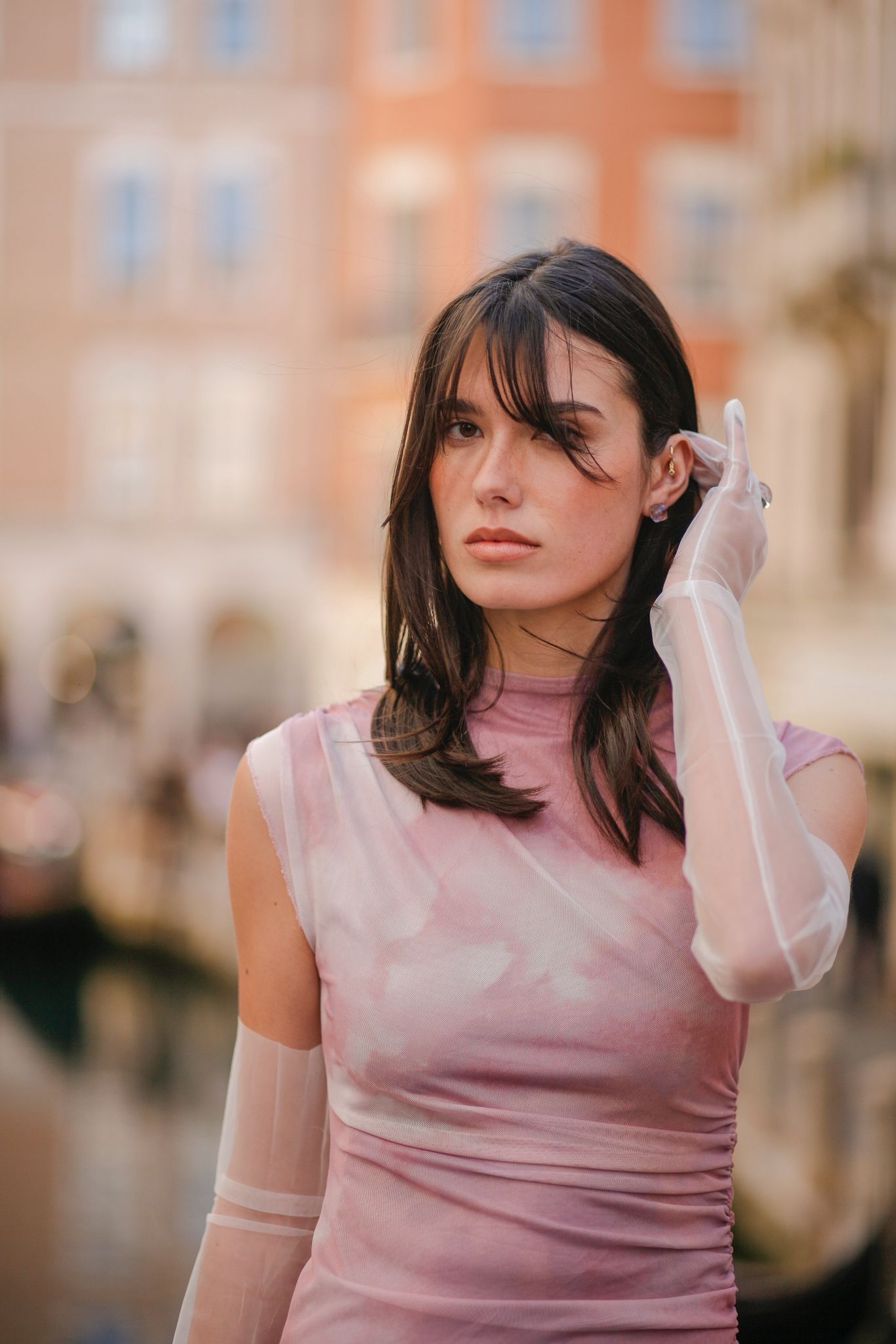 TINTOR ASYMMETRIC MIDI DRESS